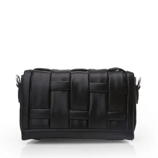 Feriabag Black Porvair Women Moda In Pelle Shoulder Bags Feriabag Black Porvair Women Moda In Pelle Shoulder Bags