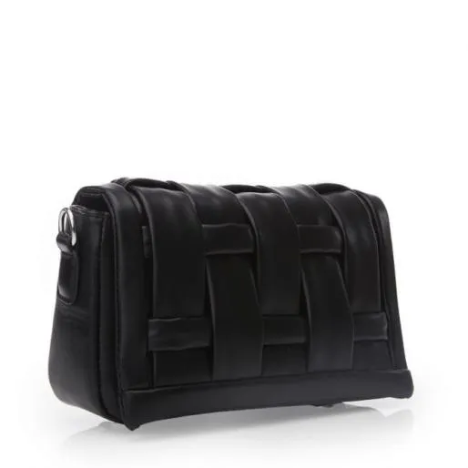 Feriabag Black Porvair Women Moda In Pelle Shoulder Bags Feriabag Black Porvair Women Moda In Pelle Shoulder Bags