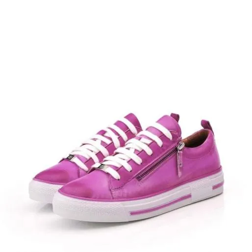 Filicia Fuschia Leather Women Moda In Pelle Casual Trainers Filicia Fuschia Leather Women Moda In Pelle Casual Trainers