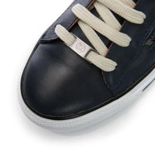 Filicia Teal Leather Women Moda In Pelle Casual Trainers