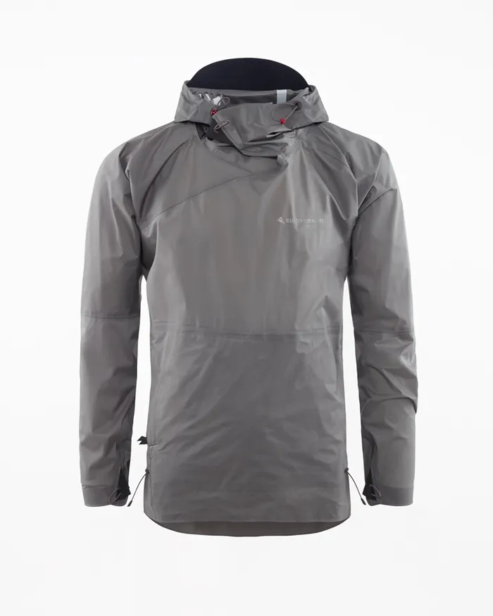 Fjorgyn Lightweight Waterproof Anorak Rock Grey MenWomen Klttermusen Waterproof Jackets
