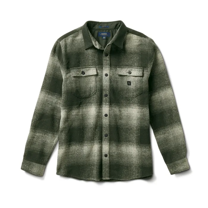 Flannels Men Roark Nordsman Long Sleeve Flannel Dark Military 2