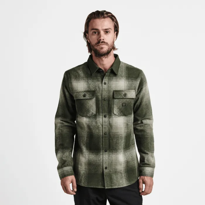 Flannels Men Roark Nordsman Long Sleeve Flannel Dark Military 2