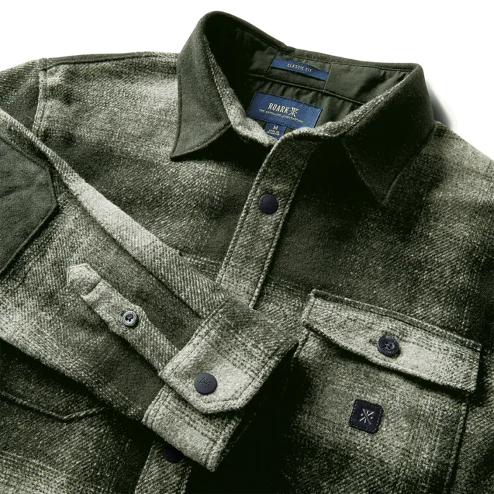 Flannels Men Roark Nordsman Long Sleeve Flannel Dark Military 2
