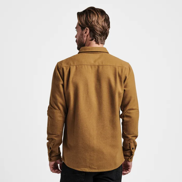 Flannels Men Roark Nordsman Long Sleeve Flannel Embroidered Dark Bronze