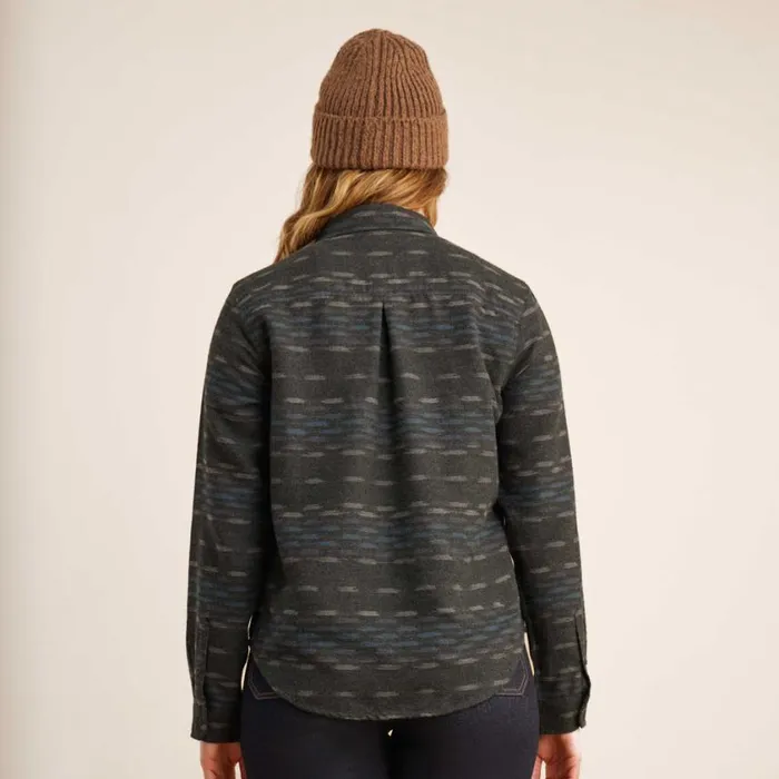 Flannels Women Roark Alpine Long Sleeve Flannel Black Pattern