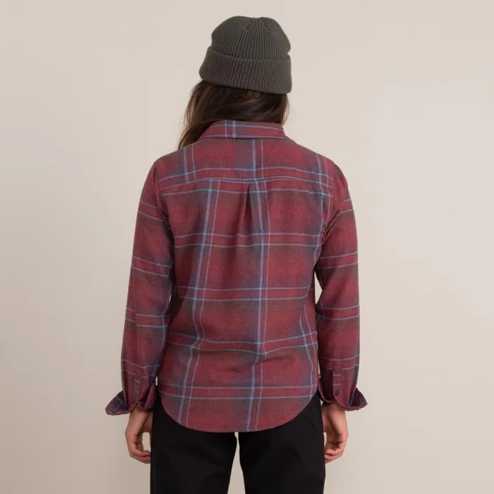 Flannels Women Roark Alpine Long Sleeve Flannel Maroon