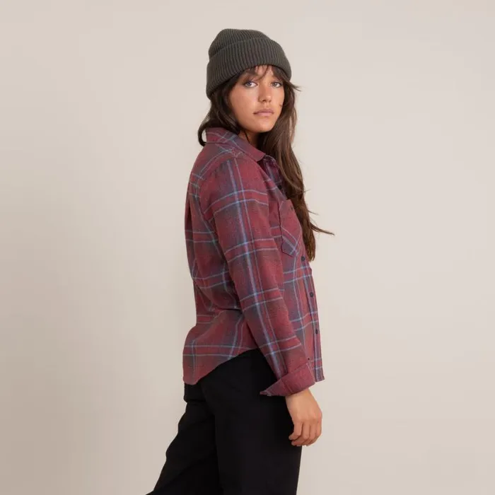 Flannels Women Roark Alpine Long Sleeve Flannel Maroon