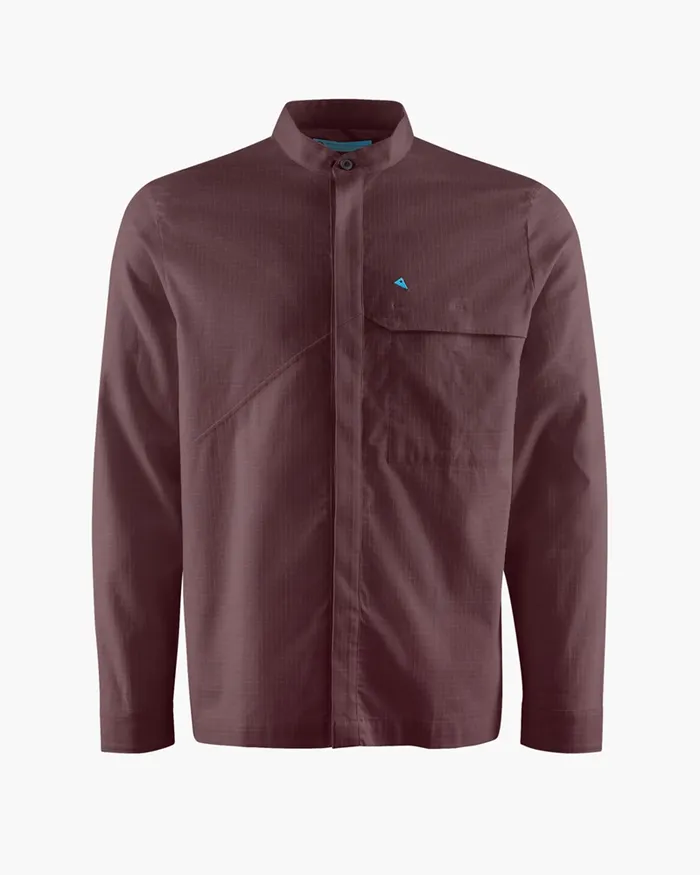 Frigg Long Sleeve Shirt Amaranth Red Men Klttermusen Shirts