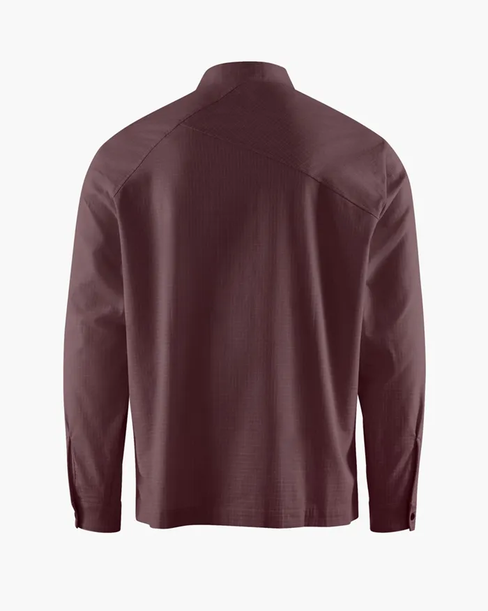 Frigg Long Sleeve Shirt Amaranth Red Men Klttermusen Shirts