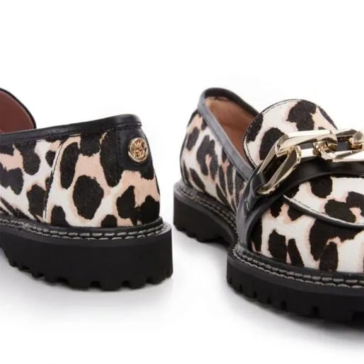 Furla Leopard Suede Women Moda In Pelle Flat And Ballerina Shoes