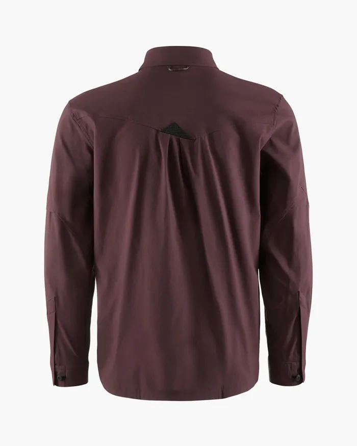 Garm Levitend Long Sleeve Shirt Amaranth Red Men Klttermusen Shirts