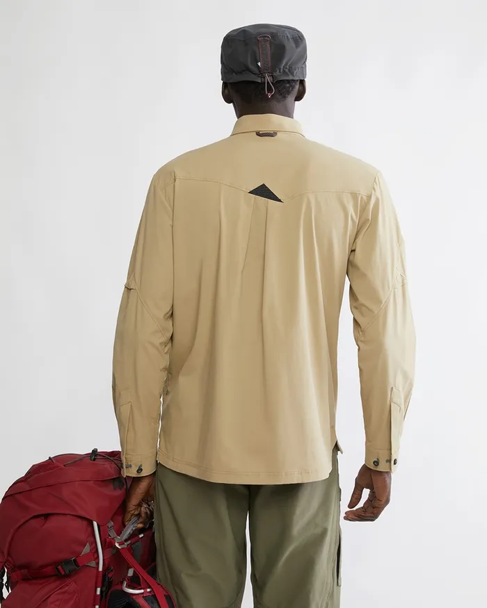 Garm Levitend Long Sleeve Shirt Amaranth Red Men Klttermusen Shirts