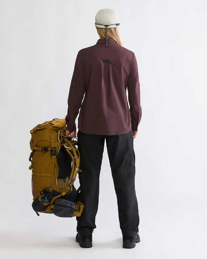 Garm Levitend Long Sleeve Shirt Amaranth Red Women Klttermusen Shirts