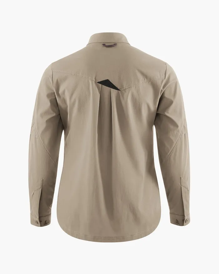 Garm Levitend Long Sleeve Shirt Silver Green Women Klttermusen Shirts