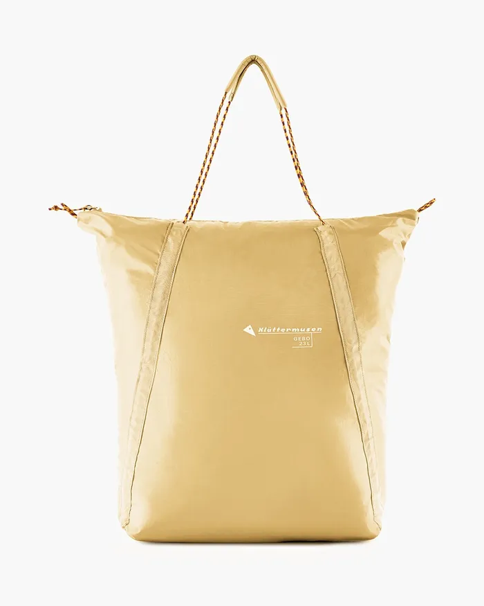Gebo Lightweight Tote Bag 23L Chaya Sand MenWomen Klttermusen Tote Bags