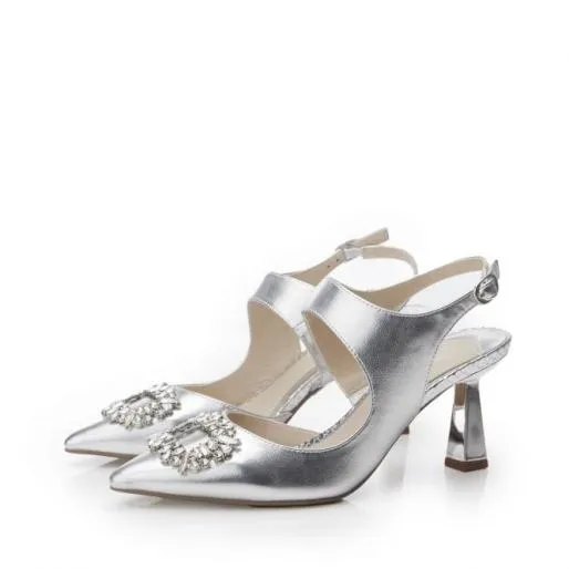 Ginazia Silver Snake Print Women Moda In Pelle Heeled Sandals Ginazia Silver Snake Print Women Moda In Pelle Heeled Sandals