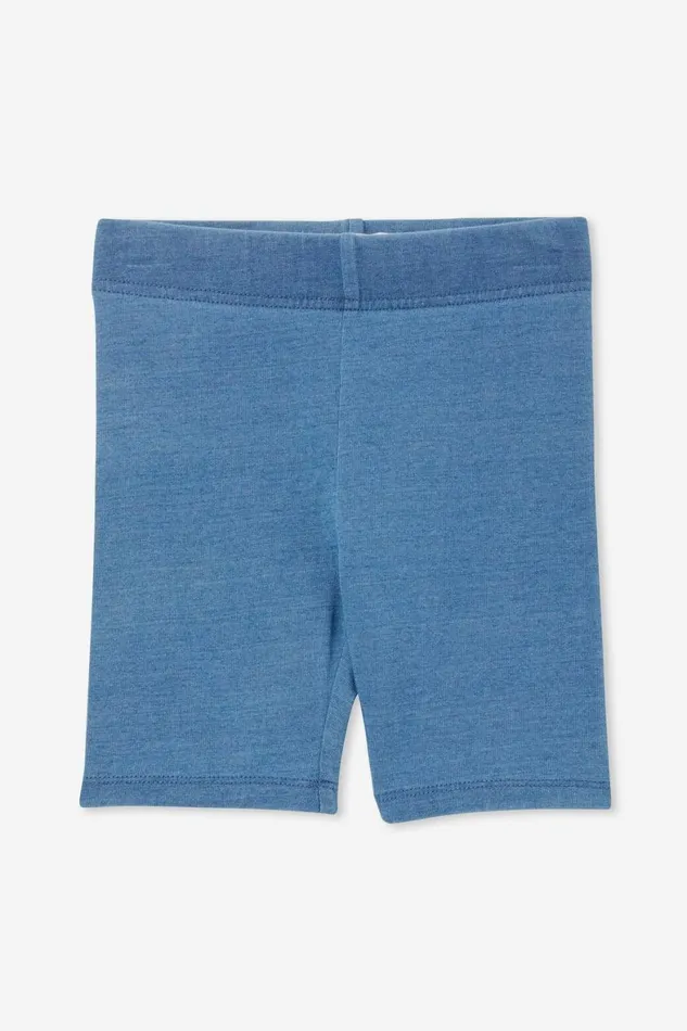 Girls 214 Activewear Cotton On Hailey Bike Short Mid Wash
