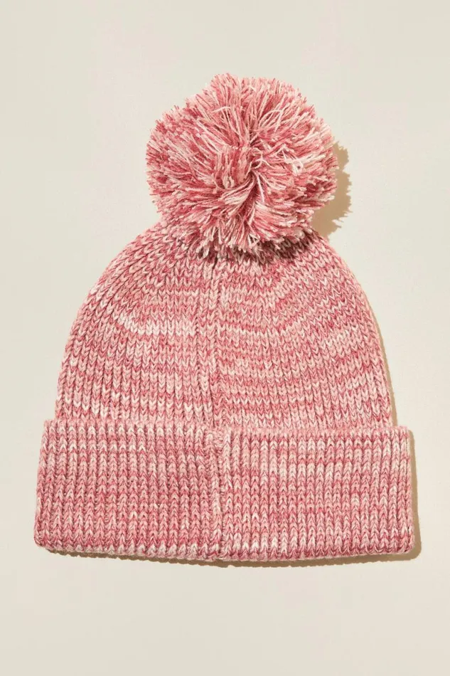 Girls 214Boys 214 Hats and Beanies Cotton On Winter Mixed Knit Beanie Crushed Berry Multi Girls 214Boys 214 Hats and Beanies Cotton On Winter Mixed Knit Beanie Crushed Berry Multi