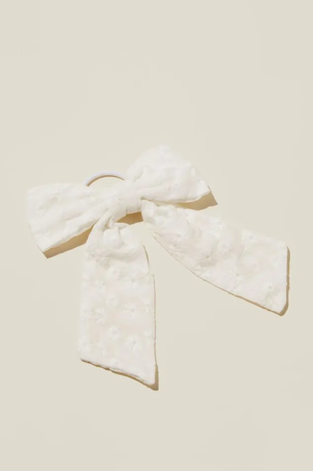 Girls 214 Hair Accessories Cotton On Bailee Bow Hair Tie Vanillabroderie