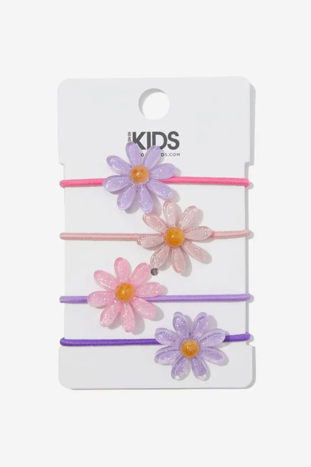 Girls 214 Hair Accessories Cotton On Hannah Hair Ties Pinkpurple Glitter Daisies Girls 214 Hair Accessories Cotton On Hannah Hair Ties Pinkpurple Glitter Daisies