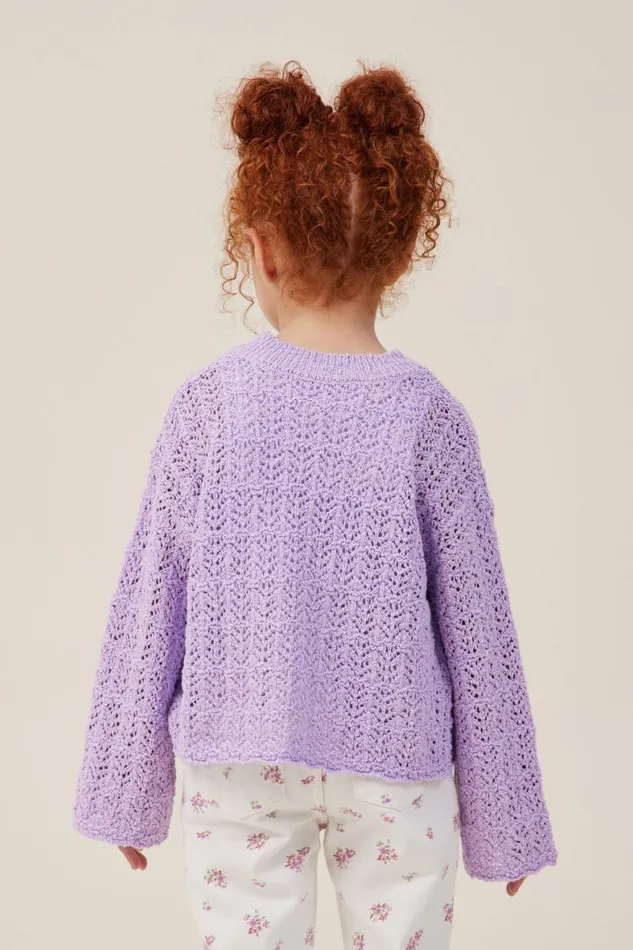 Girls 214 Jackets and Sweaters Cotton On Sienna Knit Jumper Lilac Drop