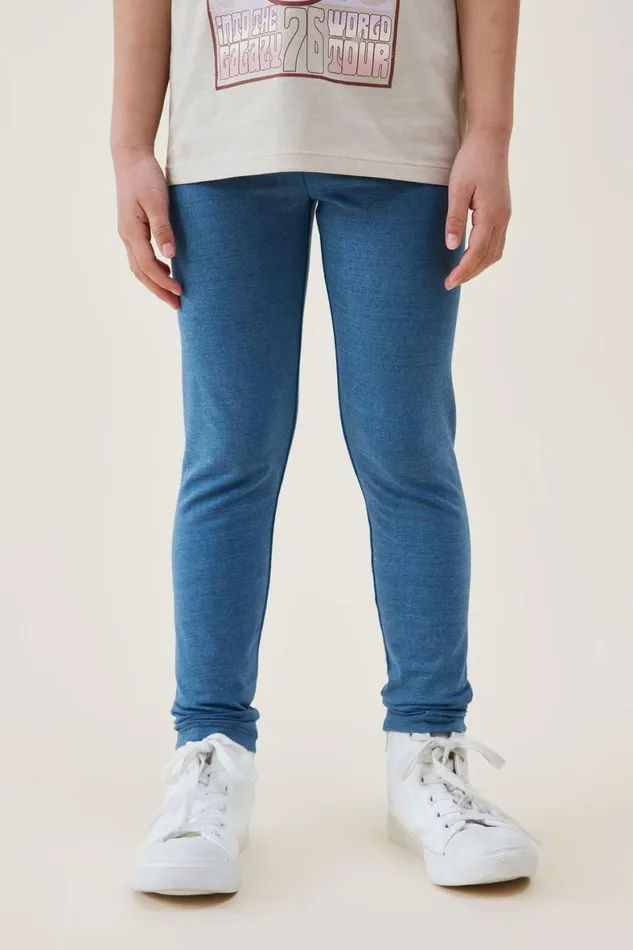 Girls 214 Leggings Pants and Jeans Cotton On Huggie Tights Mid Wash
