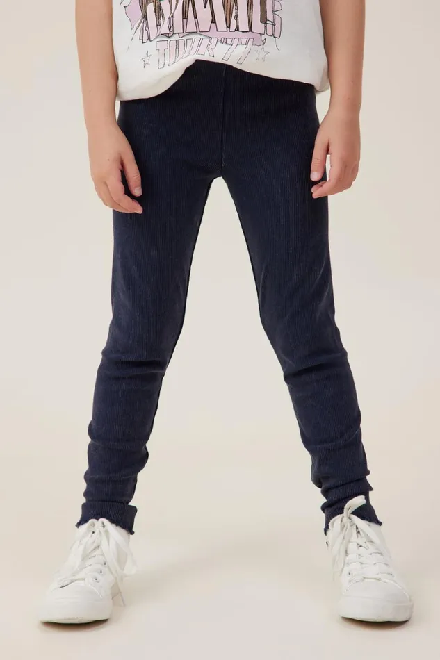 Girls 214 Leggings Pants and Jeans Cotton On Huggie Tights Navy Blazerwash
