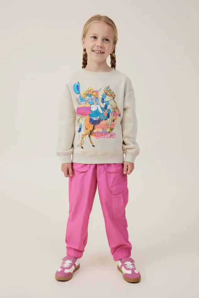 Girls 214 Leggings Pants and Jeans Cotton On Peta Parachute Pant Raspberry Pink