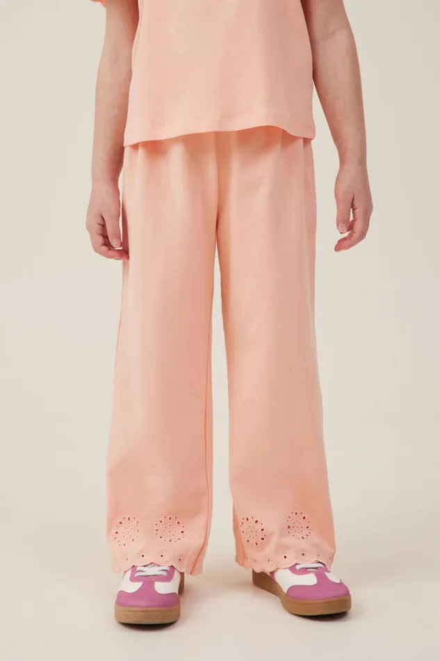 Girls 214 Leggings Pants and Jeans Cotton On Piper Broderie Pant Tropical Orange Girls 214 Leggings Pants and Jeans Cotton On Piper Broderie Pant Tropical Orange