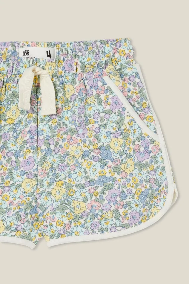 Girls 214 Shorts Skirts and Playsuits Cotton On Nina Knit Short Dark Vanillamiddleton Floral