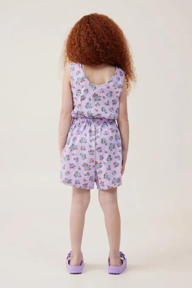 Girls 214 Shorts Skirts and Playsuits Cotton On Romy Playsuit Lilac Dropava Ditsy