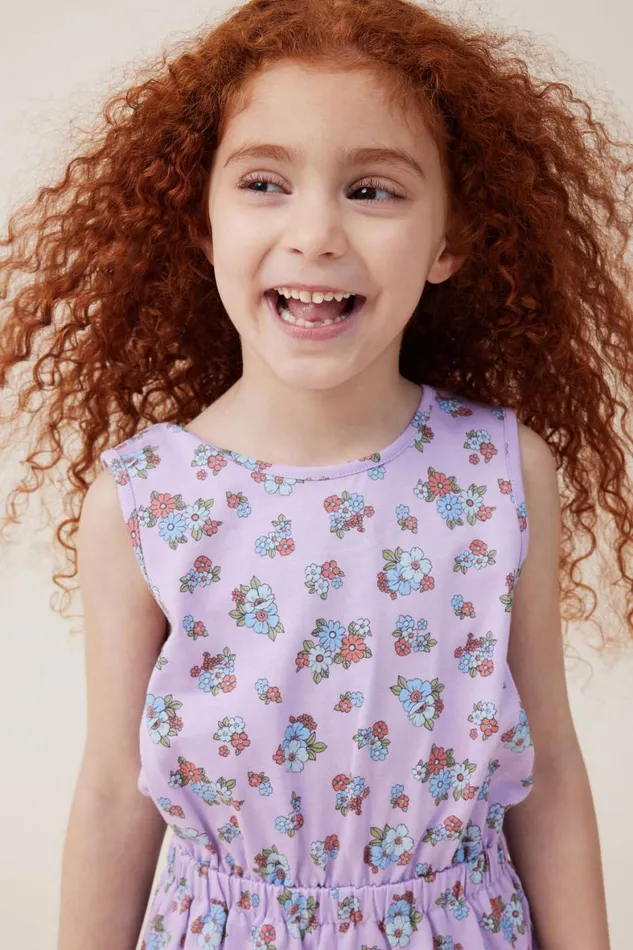 Girls 214 Shorts Skirts and Playsuits Cotton On Romy Playsuit Lilac Dropava Ditsy