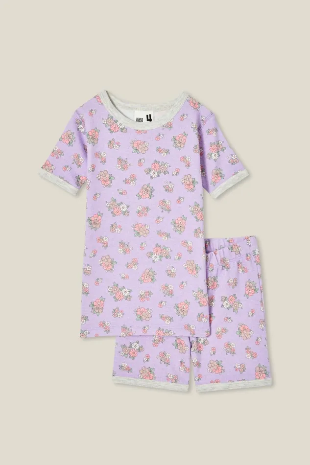 Girls 214 Sleepwear Cotton On Talia Short Sleeve Pyjama Set Lilac Dropava Ditsy Floral Girls 214 Sleepwear Cotton On Talia Short Sleeve Pyjama Set Lilac Dropava Ditsy Floral