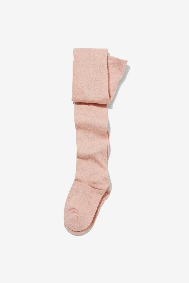 Girls 214 Socks and Tights Cotton On Solid Tights New Pink Shimmer