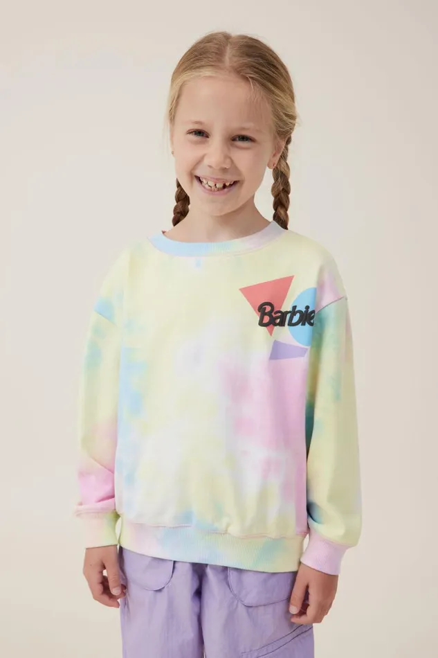 Girls 214 Sweatshirts and Sweatpants Cotton On License Dusty Fleece Crew Neck Lcn Mat Barbie Grouptie Dye Girls 214 Sweatshirts and Sweatpants Cotton On License Dusty Fleece Crew Neck Lcn Mat Barbie Grouptie Dye