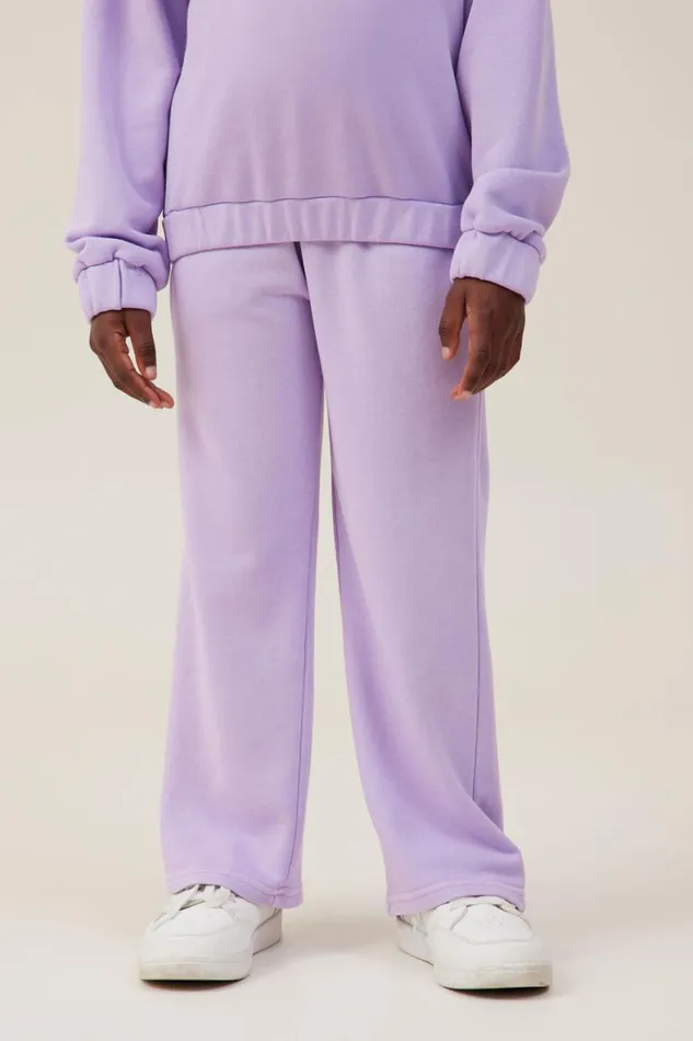 Girls 214 Sweatshirts and Sweatpants Cotton On Paige Wide Leg Pant Lilac Drop Girls 214 Sweatshirts and Sweatpants Cotton On Paige Wide Leg Pant Lilac Drop