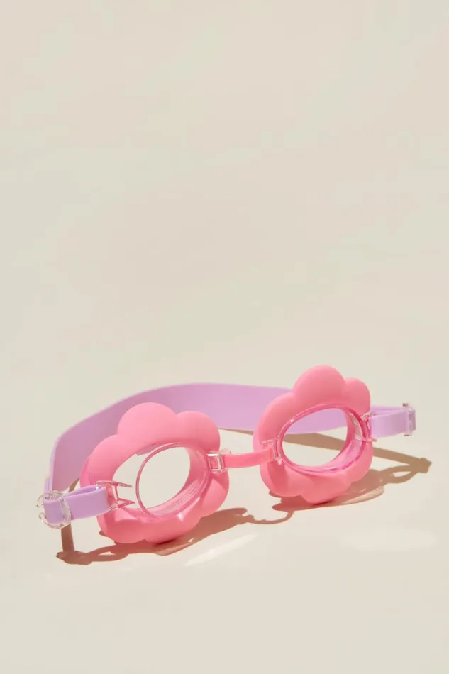 Girls 214 Swimwear Cotton On Fun Goggles Flowersblush Pink