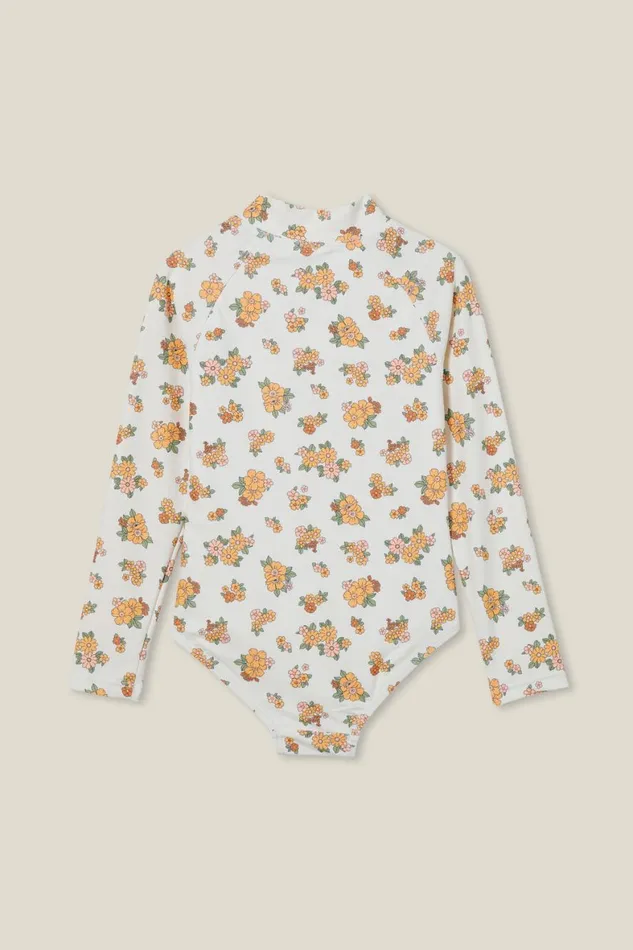 Girls 214 Swimwear Cotton On Lydia One Piece Vanillaava Ditsy