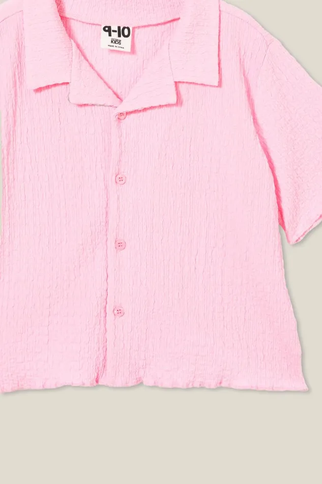Girls 214 Tops and TShirts Cotton On Amelie Short Sleeve Shirt Cali Pink