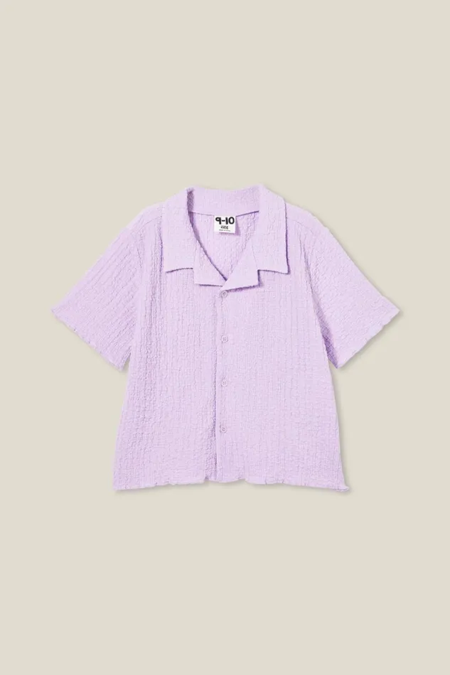 Girls 214 Tops and TShirts Cotton On Amelie Short Sleeve Shirt Lilac Drop