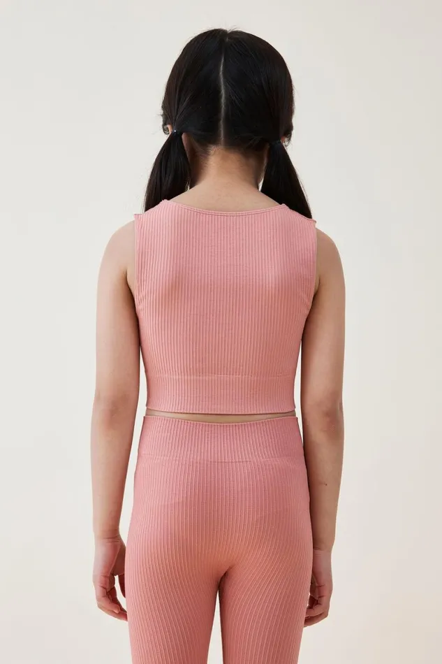 Girls 214 Tops and TShirts Cotton On Imani Seamfree Top Clay Pigeon
