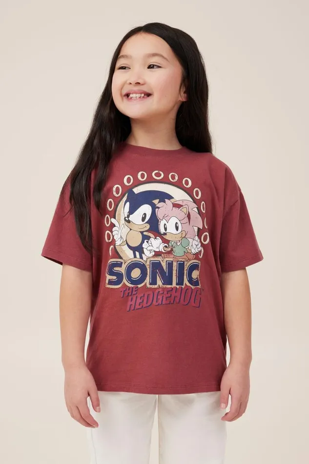 Girls 214 Tops and TShirts Cotton On License Drop Shoulder Short Sleeve Tee Lcn Son Sonichenna Girls 214 Tops and TShirts Cotton On License Drop Shoulder Short Sleeve Tee Lcn Son Sonichenna