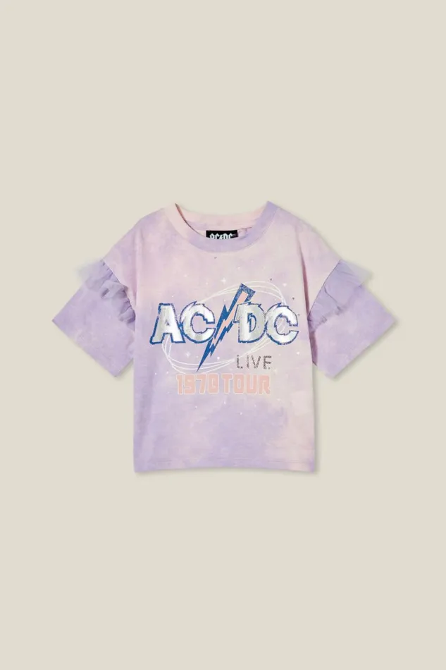 Girls 214 Tops and TShirts Cotton On License Party Short Sleeve Top Lcn Per Acdcvintage Lilac Tie Dye Girls 214 Tops and TShirts Cotton On License Party Short Sleeve Top Lcn Per Acdcvintage Lilac Tie Dye
