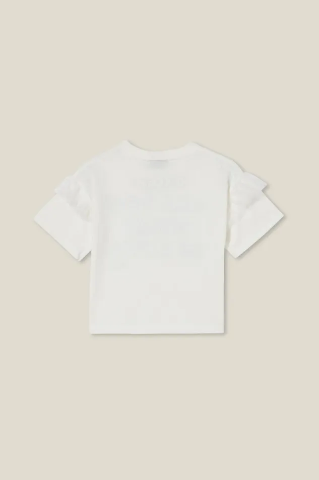 Girls 214 Tops and TShirts Cotton On License Party Short Sleeve Top Lcn Yel The Beatles Lovevanilla
