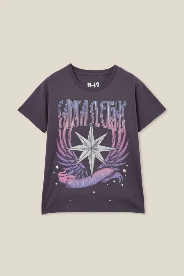 Girls 214 Tops and TShirts Cotton On Pippy Short Sleeve Tee Rabbit Greysanta Sleighs Girls 214 Tops and TShirts Cotton On Pippy Short Sleeve Tee Rabbit Greysanta Sleighs