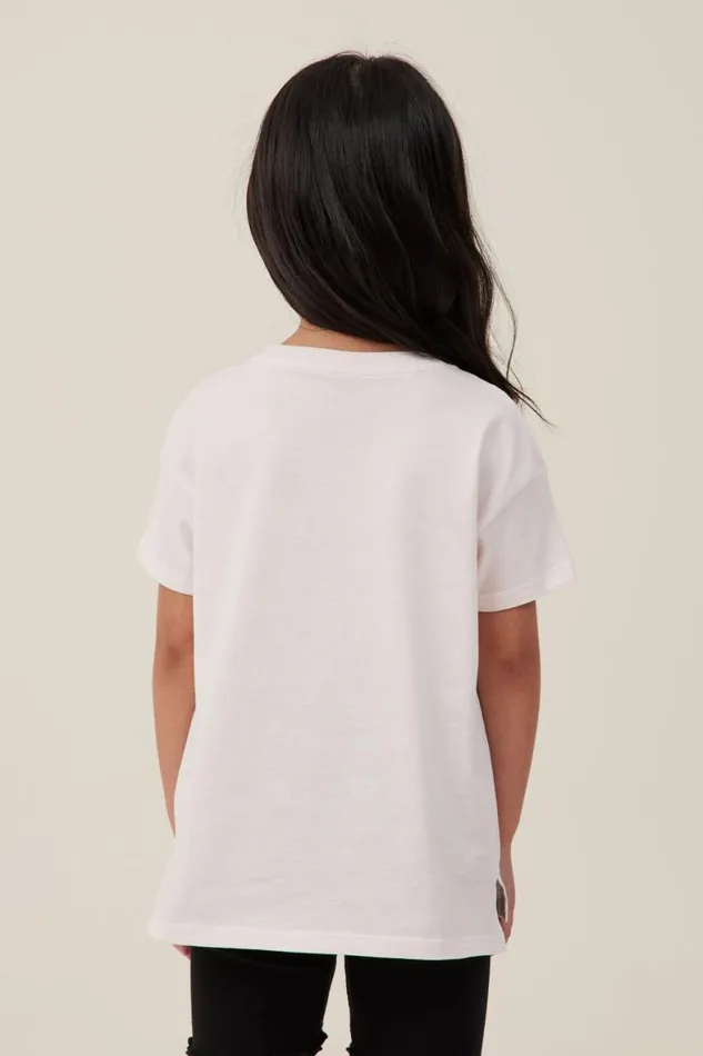Girls 214 Tops and TShirts Cotton On Poppy Short Sleeve Print Tee Crystal Pinkshine Bright Unicorn