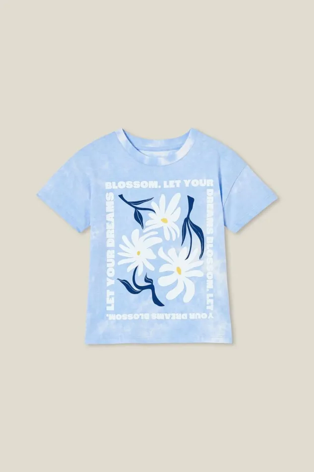 Girls 214 Tops and TShirts Cotton On Poppy Short Sleeve Print Tee Dusk Blue Tie Dyedreams Blossom Girls 214 Tops and TShirts Cotton On Poppy Short Sleeve Print Tee Dusk Blue Tie Dyedreams Blossom