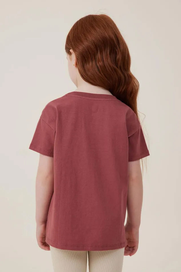 Girls 214 Tops and TShirts Cotton On Poppy Short Sleeve Print Tee Hennamountain Range