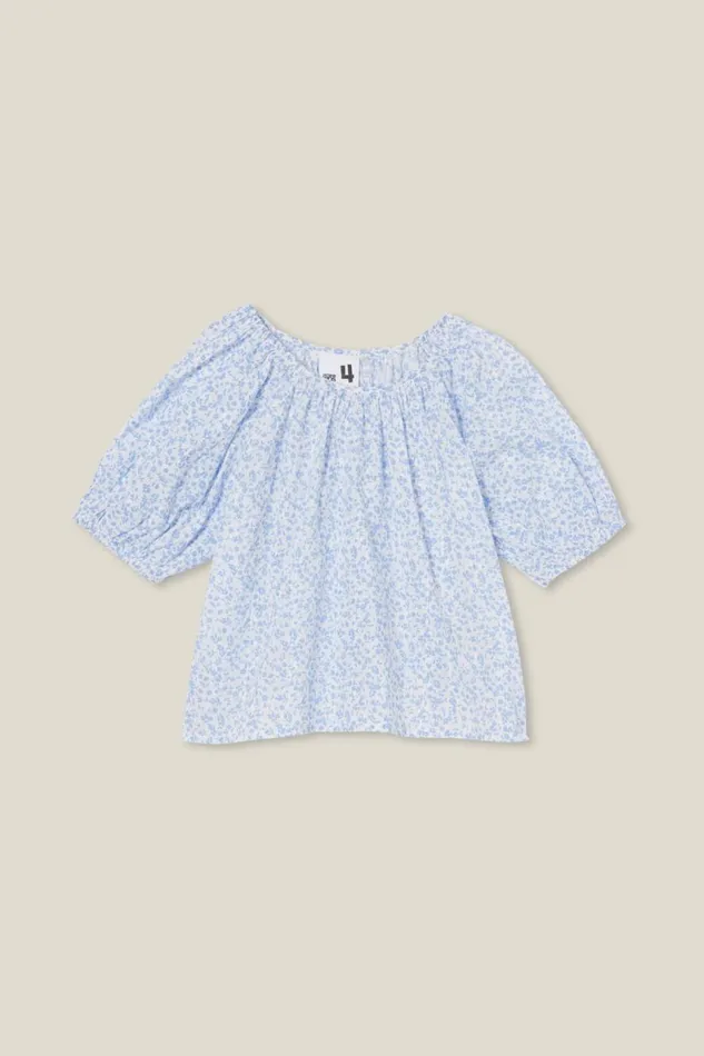 Girls 214 Tops and TShirts Cotton On Willow Short Sleeve Top Vanillaclara Ditsy Girls 214 Tops and TShirts Cotton On Willow Short Sleeve Top Vanillaclara Ditsy